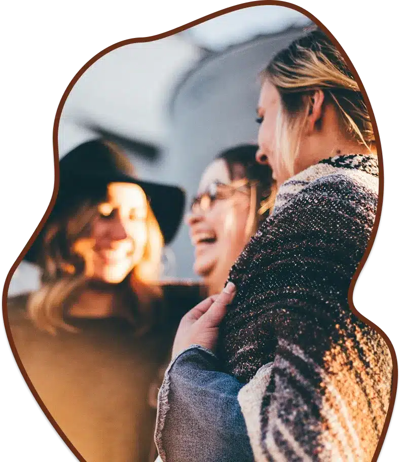 Girls laughing